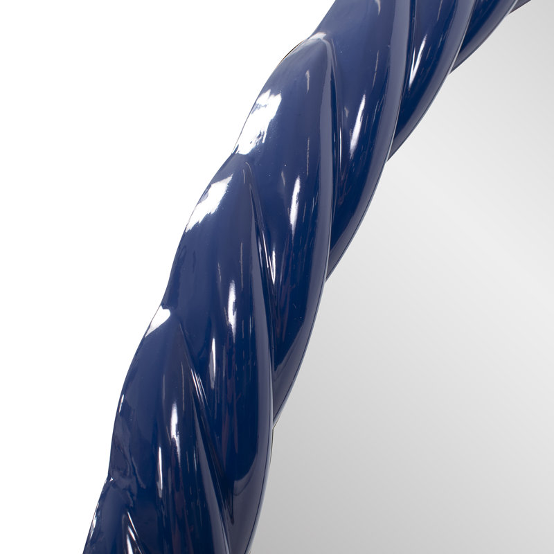 Miroir rond Mara The Gita, Bleu marine