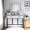 Abdulaleem Vanity Table with Lighted Mirror