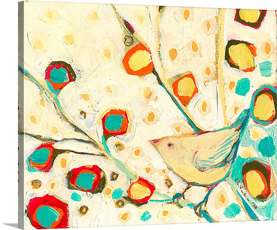 «Noleen regarder les fleurs tomber», reproduction d'art sur toile, H 24 po x l 30 po x P 1,25 po