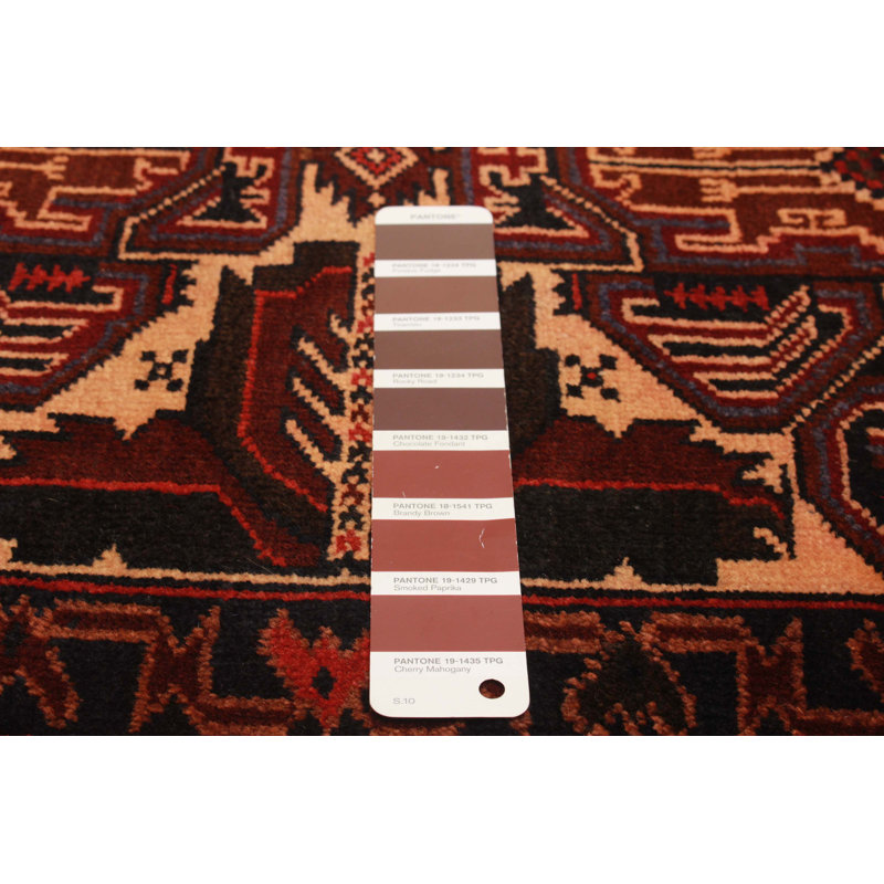 Tapis brun Teimani 3 pi 0 po x 4 pi 11 po