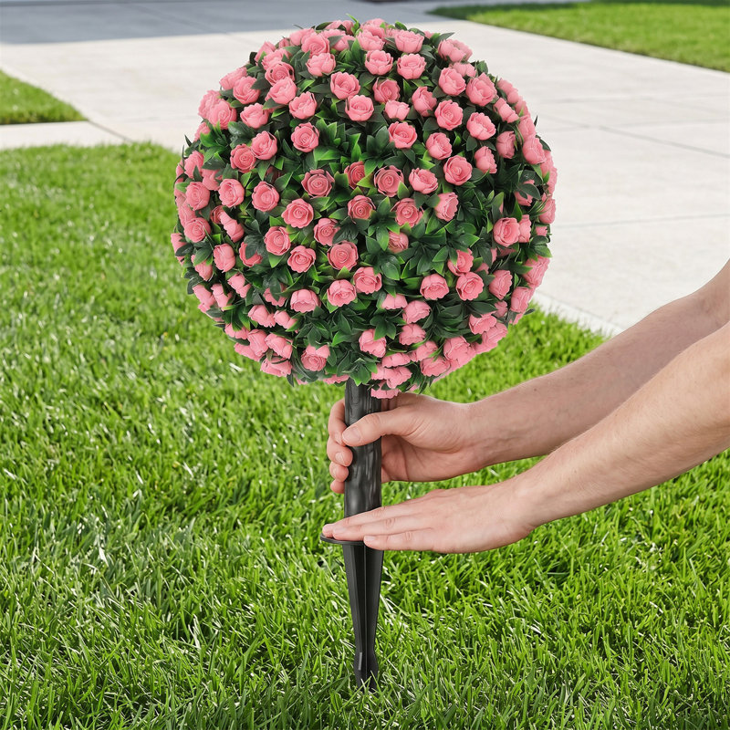 55 cm H Faux Plant, Pink
