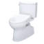 Vespin® II 1.28 GPF Elongated Floor Mounted Two-Piece Toilet (S7 Bidet Seat Included) with Auto Flush