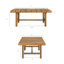 Ensemble de meubles d'extérieur en bois de teck 5 pièces Araujo