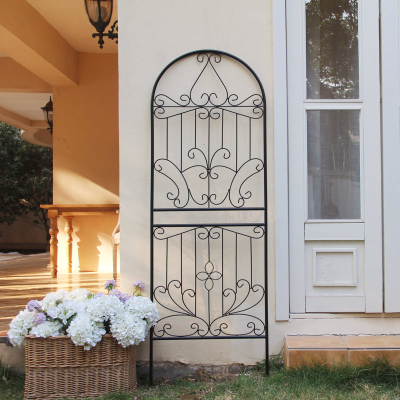  70.8" H X 24.5" W Iron Lattice Panel Trellis 1 Pack