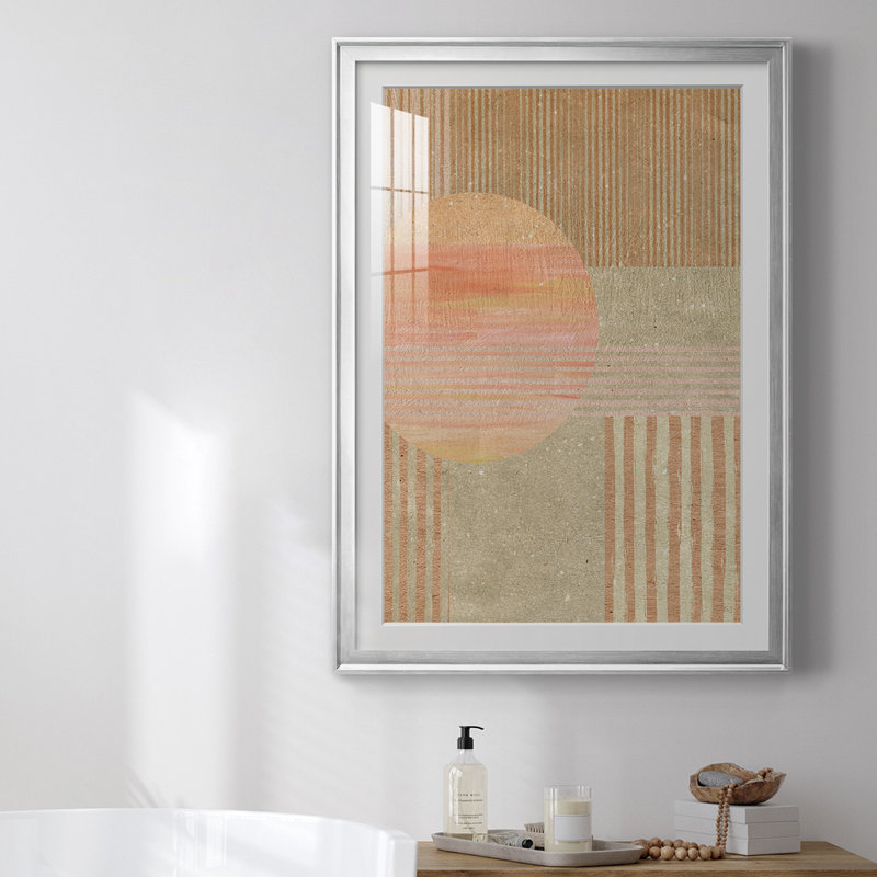 Adobe Sunrise I, reproduction encadrée de qualité supérieure - prête à être accrochée 46902, H 36,5 po x l 26,5 po x P 1 po
