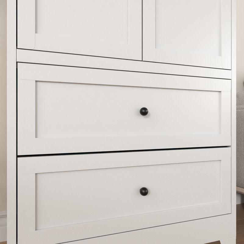 Armoire de rangement autoportante robuste avec 2 tiroirs et tablettes réglables pour le garage, la cuisine et le bureau