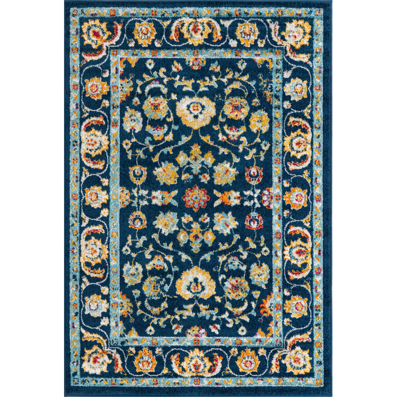 Arenas Floral Indoor Rug, Rectangle 4' x 6'