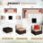 6 Piece Wicker / Rattan Outdoor Sectional Seating Group with Cushions-109309897