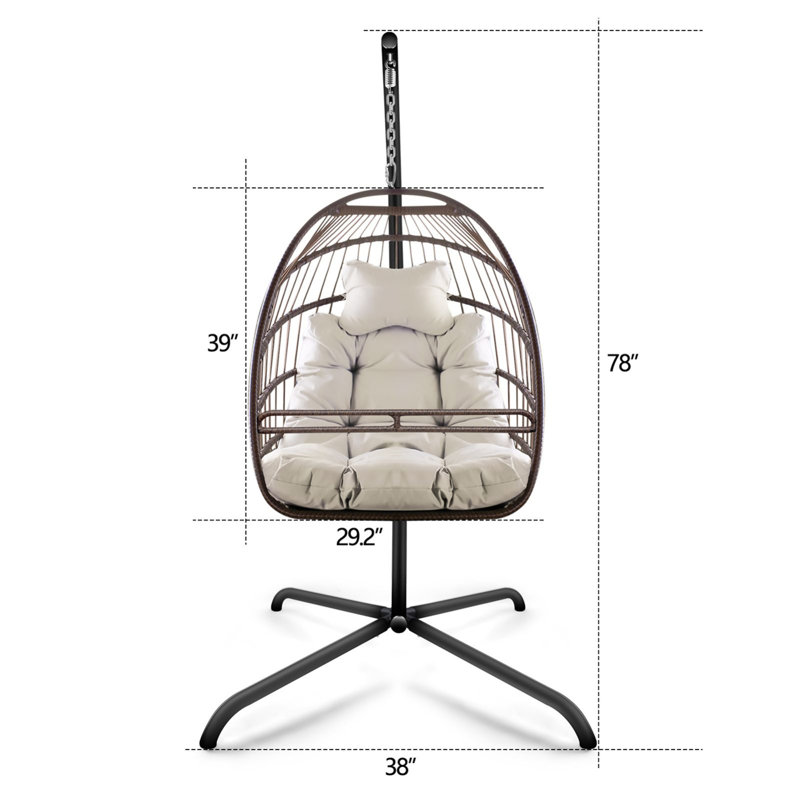 Fauteuil pivotant avec support en C, Beige