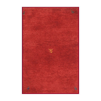 Tapis de zone rouge contemporaine