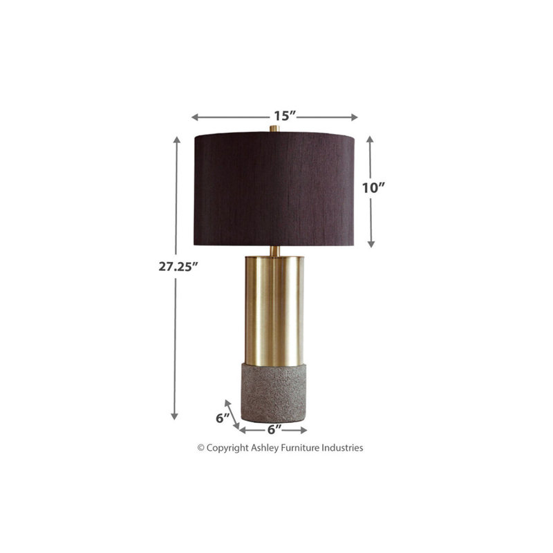 Lampe de table en métal Slavenko