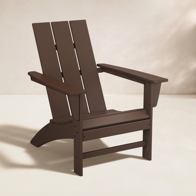 Chaise Adirondack POLYWOOD, Acajou