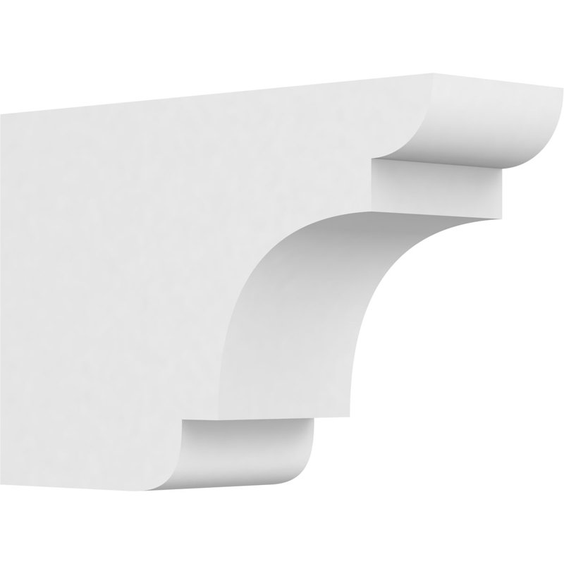 4"W x 8"H x 12"L Standard New Brighton Architectural Grade PVC Rafter Tail, 8"H x 4"W x 12"D
