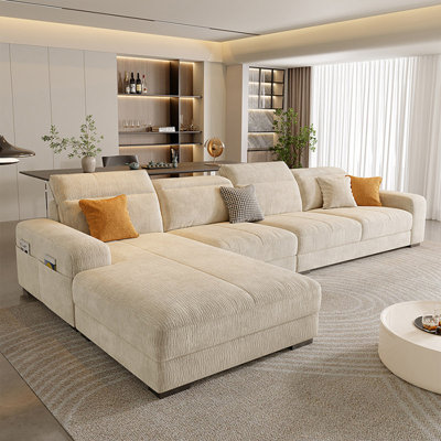 Canapé modulaire 3 pièces rembourré