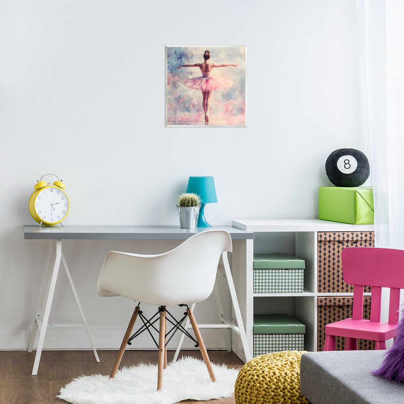 Elegant Ballet Dancer in Motion Wall Plaque, design by Creative Studio