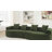 Chenille Modern 3-seater Curved Boneless Sectional Sofa, 2-piece Symmetrical Design With Sponge & Pocket Spring Support, No Assembly Required-799052015