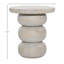 Demetra Mango End Table, White