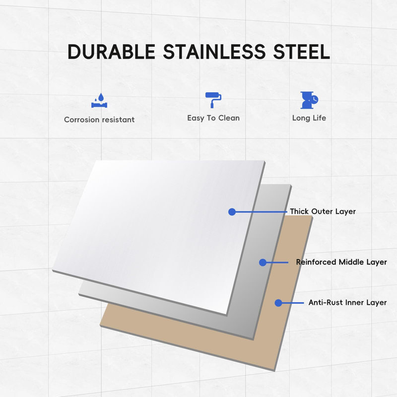 Heavy Duty Stainless Steel Prep Table with Adjustable Overshelf