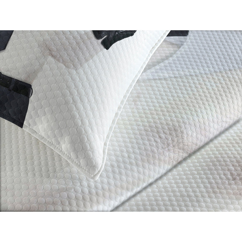 Ambesonne Pug Bedspread LooDog Glasses Black White, Queen Coverlet/Bedspread + 2 Pillow Shams