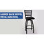 Tabouret de bar pivotant en métal de qualité commerciale avec siège en bois Chafin Hercules Series-31759703