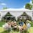 Pop Up Canopy Tent – Outdoor Shelter With Removable Sidewalls & Adjustable Height For Camping, Backyard-123029076-123029079