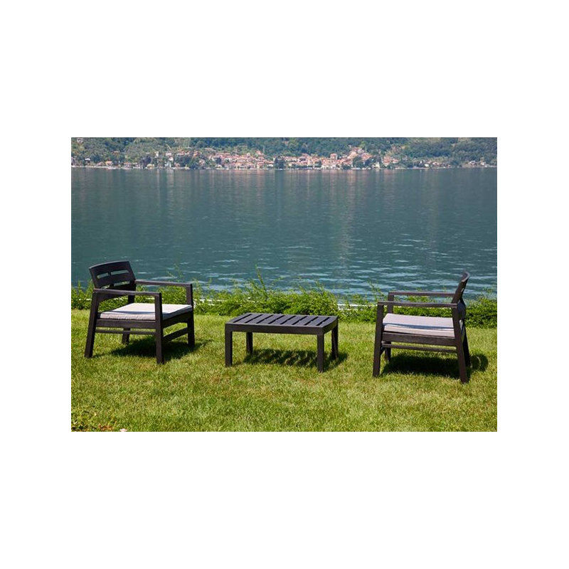 Abidah 2 Seater Conversation Set, Anthracite, Grey