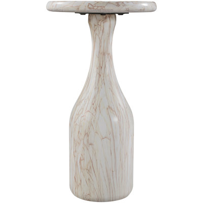 Savona White Concrete Indoor/Outdoor End Table