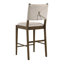 Chaise d'appoint de comptoir rembourrée Crispin Brown (ensemble de 2)