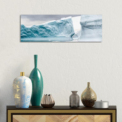 Glacier In The Southern Ocean, Antarctic Peninsula, Antarctica - Wrapped Canvas Panoramic Print