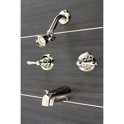 Kingston Brass Victorian Double-Handle Tub and Shower Faucet