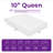 10" Medium Memory Foam Mattress-106060392