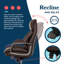 Fauteuil de bureau La-Z-Boy® Nova, technologie brevetée AIR ergonomique Support Technology, haut confort et soutien haut de gamme, cuir synthétique végétalien-93486613