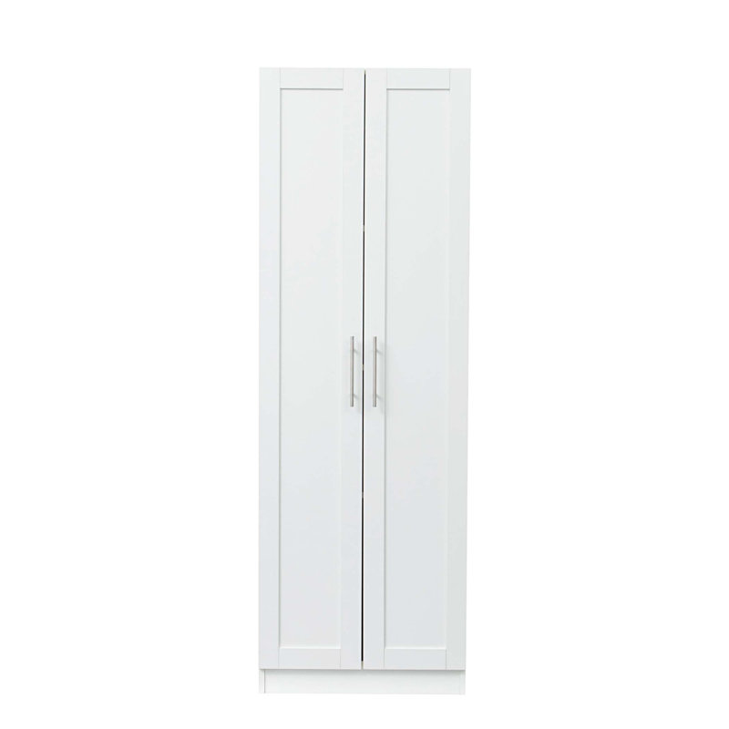 Armoire haute et armoire de cuisine avec 2 portes et 3 cloisons pour séparer 4 espaces de rangement
