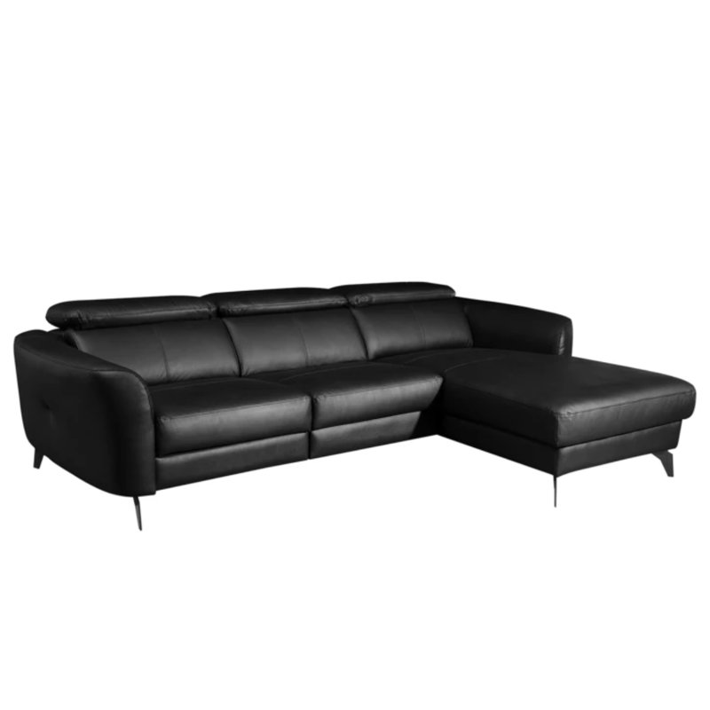 Hales Corner Sofa, Black, Right Hand Facing