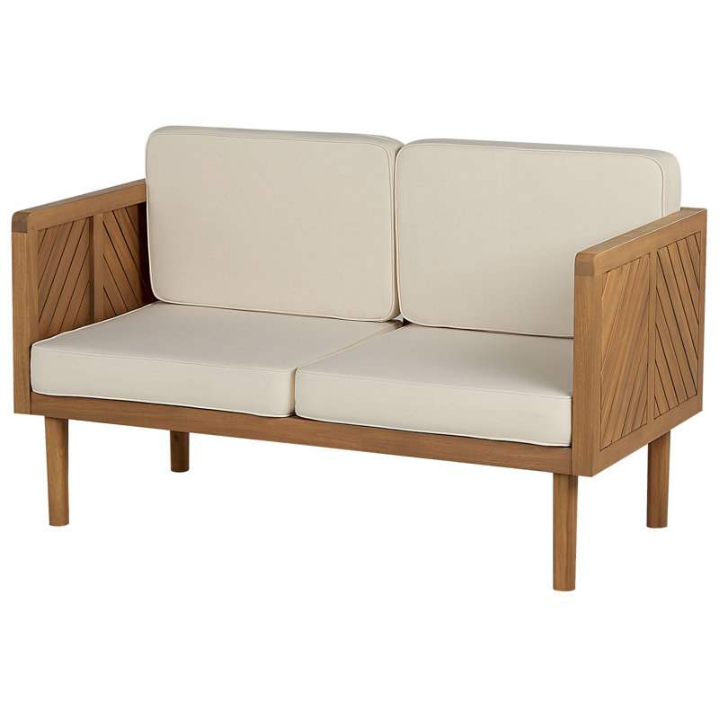 Welara 122cm Wide Acacia Garden Sofa with Cushions