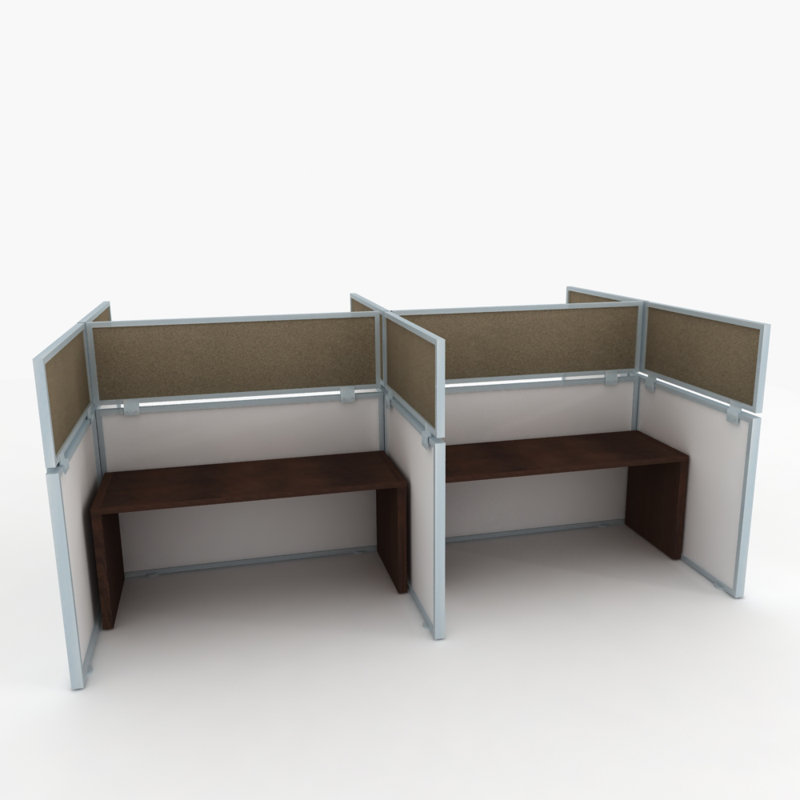Panneau d'intimité acoustique avec petit support, En aluminium, H 24 po x l 48 po x p 0,63 po, Zéro