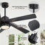 5 - ABS Blades Indoor Ceiling Fan with Light and Remote-821444180-814031641-821444182