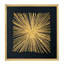 «Starburst Gold Shadowbox», art textuel mural