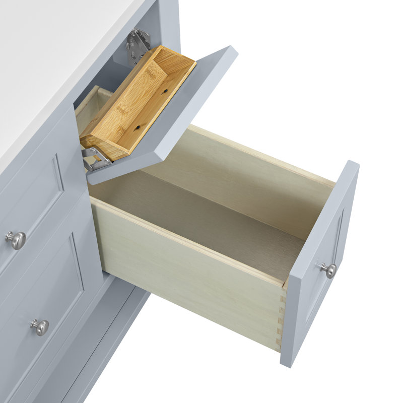 Breckenridge 36'' W Single Bathroom Vanity Base, Serenity Blue