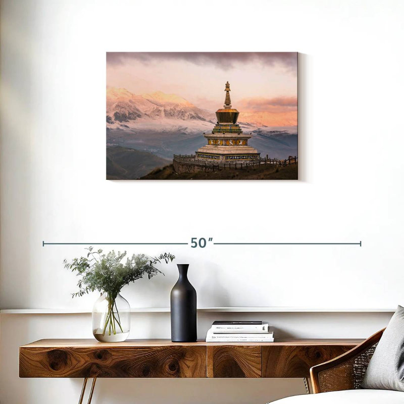 Adella Tibet Buddhist Pagoda, 20" H x 30" W