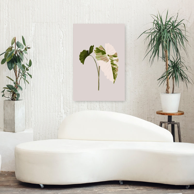 Art contemporain, plante abstraite minimaliste, art contemporain, H 36 po x l 24 po