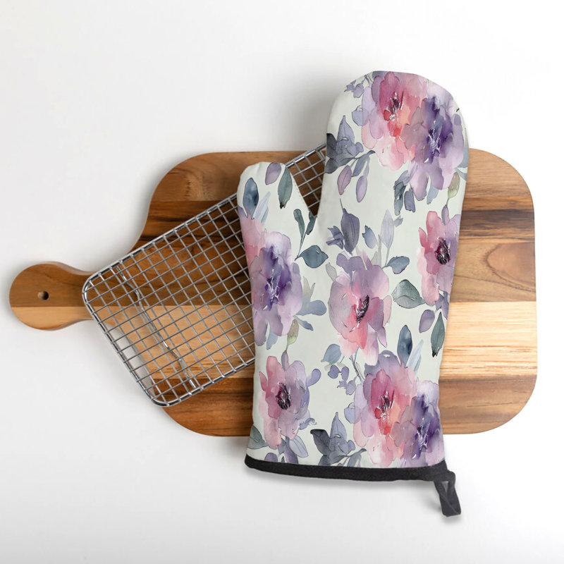 Blooming Fields Oven Mitt Cotton Twill