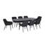 Chillon Outdoor Fabric Zest 8 Seat Oval Dining Set-135585239