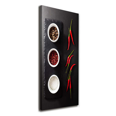 Spices And Peppers - Wrapped Canvas Print