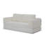 Canapé-lit convertible 2-en-1 pliant, canapé-lit en velours côtelé moderne avec 2 * coussins, canapé-lit modulaire sans dossier avec lit escamotable Futon et canapé-lit pliant pour le salon beige-1986576882-1986576845