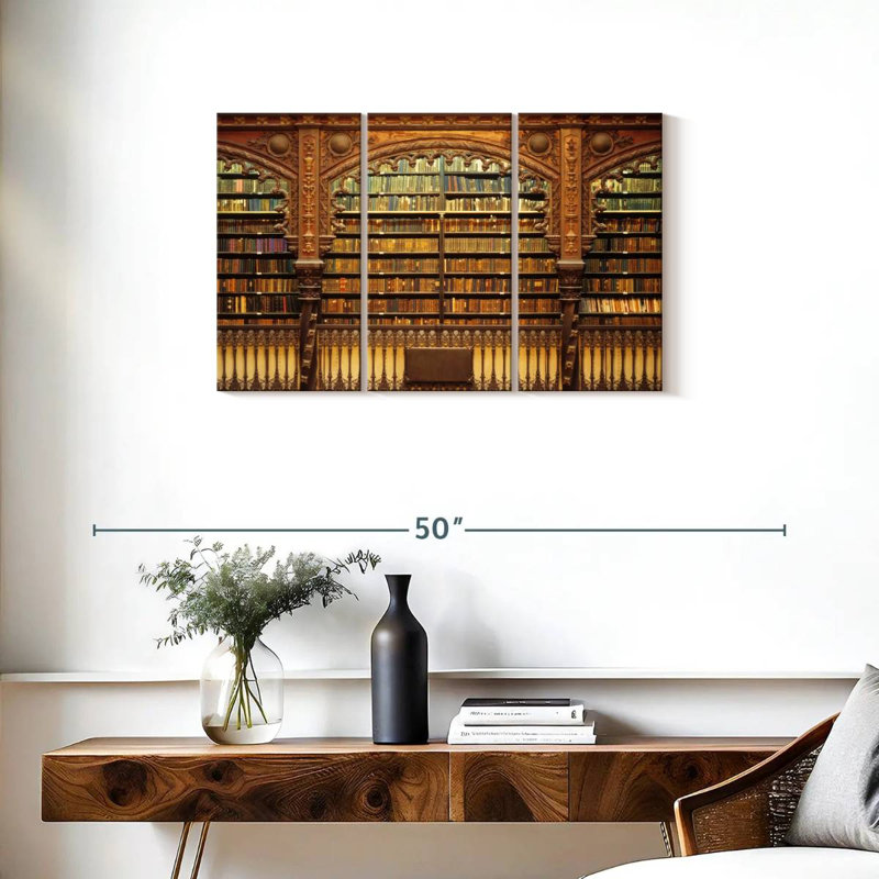 Lilie Old Library, 20" H x 33" W