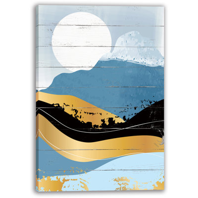 «Mountain Peaks Sunrise», art mural sur toile