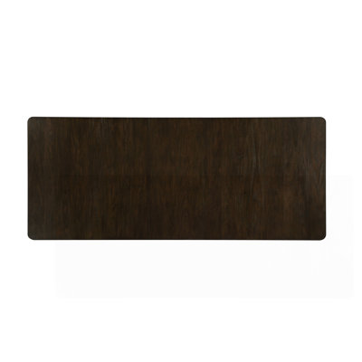 Carene White & Brown Finish Dining Table (With Leaf)