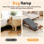 Rampe pour chien convertible 2-en-1, angle 23 ° avec surface antidérapante