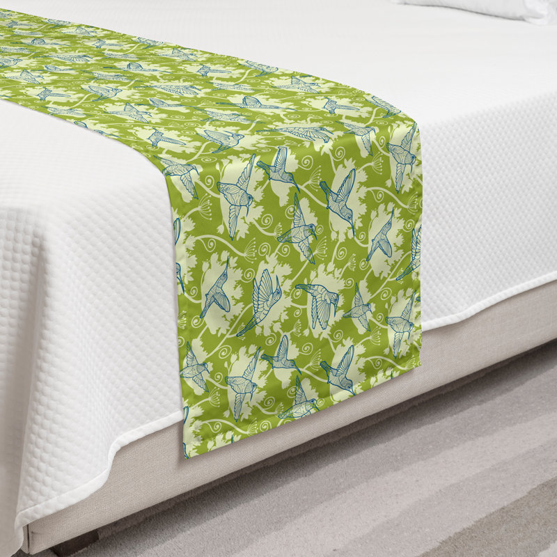 Chemin de lit Ambesonne Hummingbirds, Simple